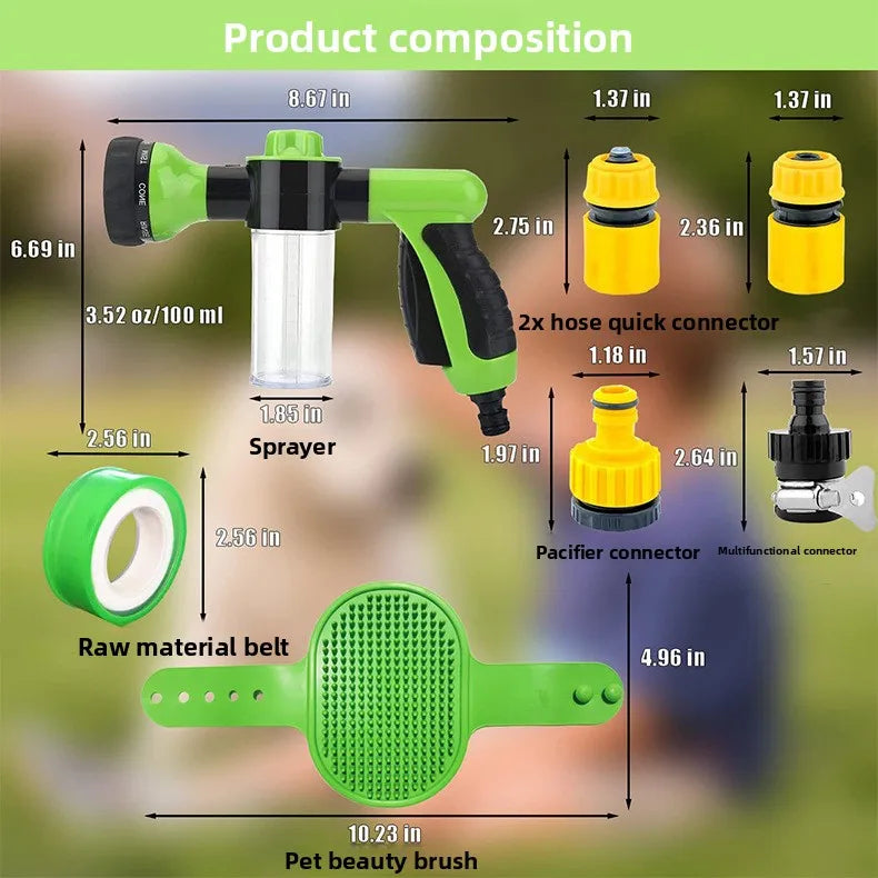 PupsJetWash™ – All-in-One Pet Jet Wash for Stress-Free Grooming 💛